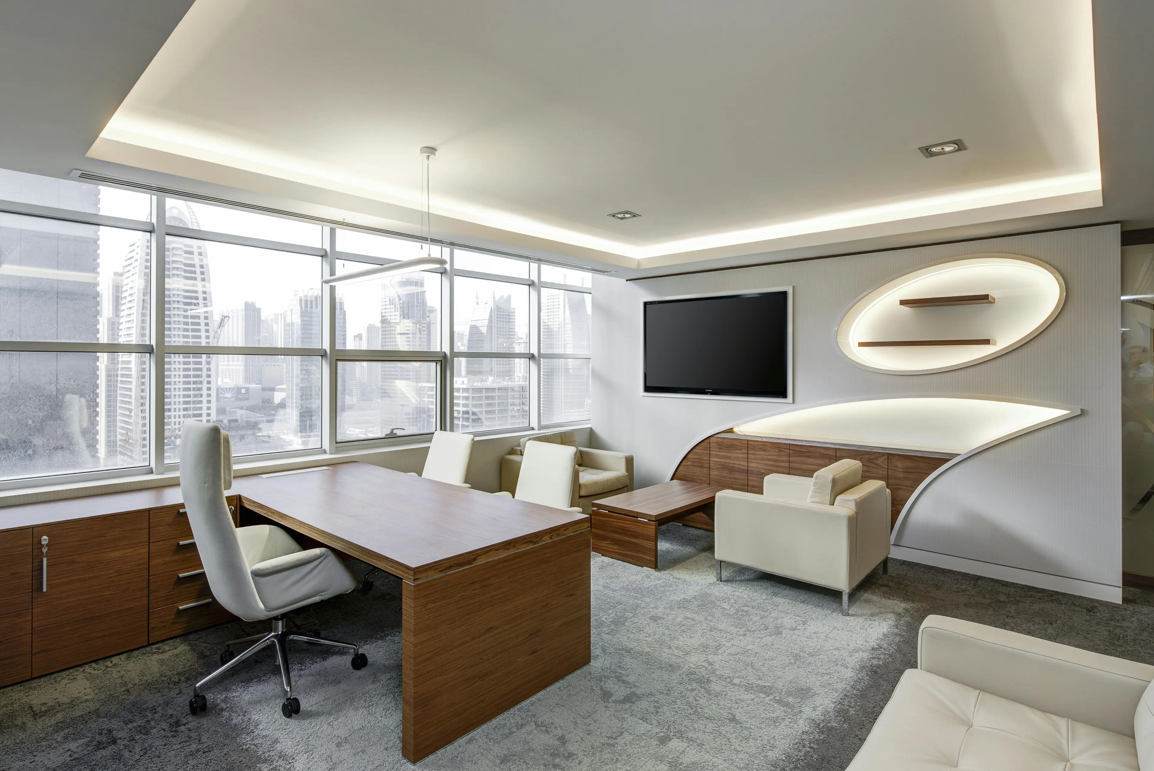 Professional commercial building construction project